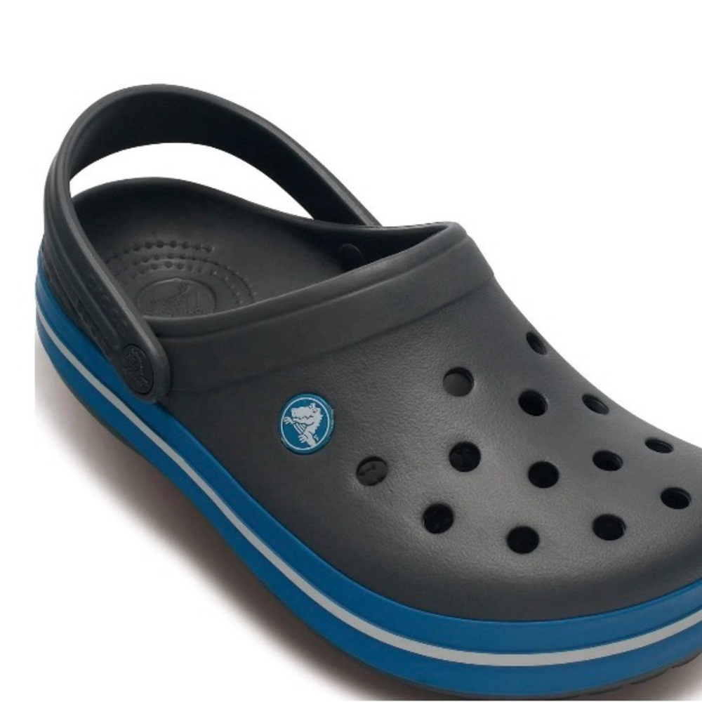 CROCS charcoal/ocean women’s 7/ men’s 5 NWT